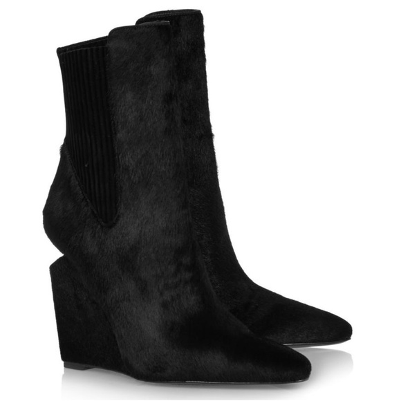 Alexander Wang Shoes - Alexander Wang Andie Calf Hair Wedge Boot
